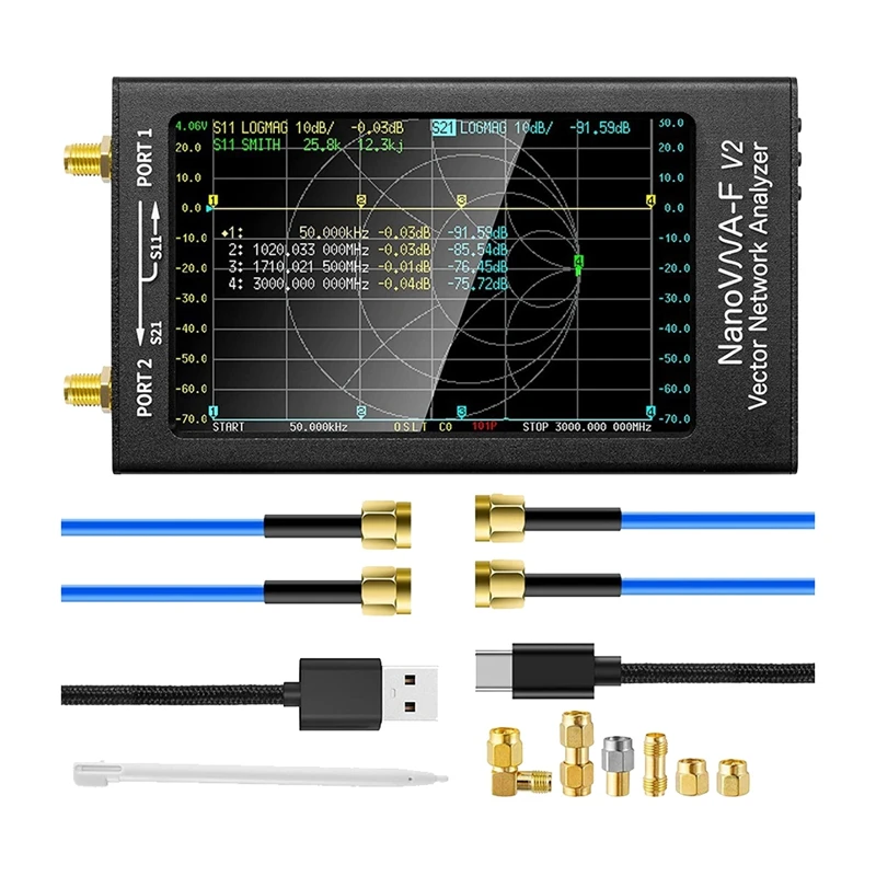 

For Nanovna-F V2 Vector Network Analyzer 50Khz-3Ghz Antenna Analyzer HF VHF UHF VNA 4.3 Inch 5000Mah Analyzer Spare Parts