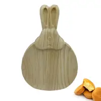 Bunny Serving Tray Bunny Shape Appetizer Tray Easter Wooden Serving Plates Rustic Decorative Charcuterie Board For Parties 1