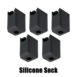 High-Performance Ceramic Heating Block Kit with Hard Steel Nozzle for 3D Printing (5pcs silicone socks)
