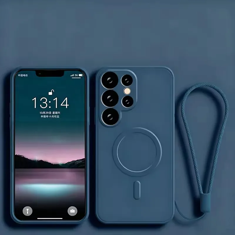 Magnetic Wireless Charging Liquid Silicone Case