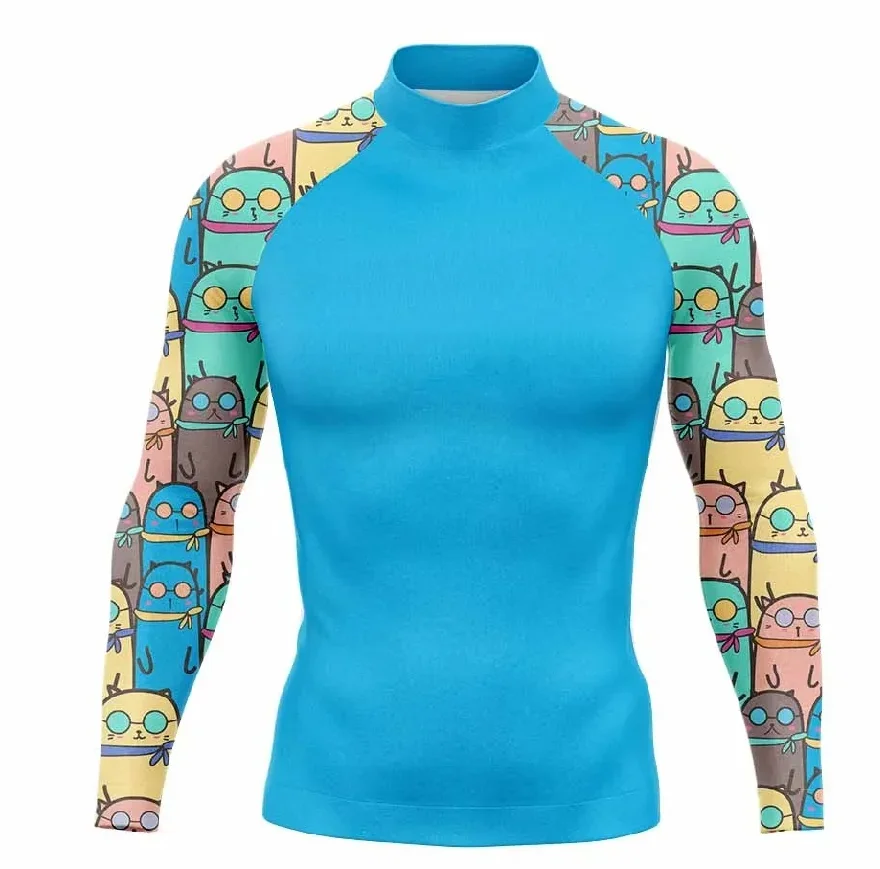 Men's Swimming Rash Guard Surf T-shirt, rash guard,surfing swimsuit