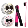 GOIPLE 30g Women Edge Control Wax Kit Non-Greasy Styling Gel Small Size Long Lasting Slick Flyaways Hairline Gel with Brush 4pcs 1