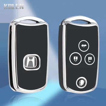 Nuovo TPU Car Flip Key Case Cover Shell per Honda Civic Fit Accord CRV HRV Jazz Odyssey per Acura TL TSX ZDX RSX CRZ accessori