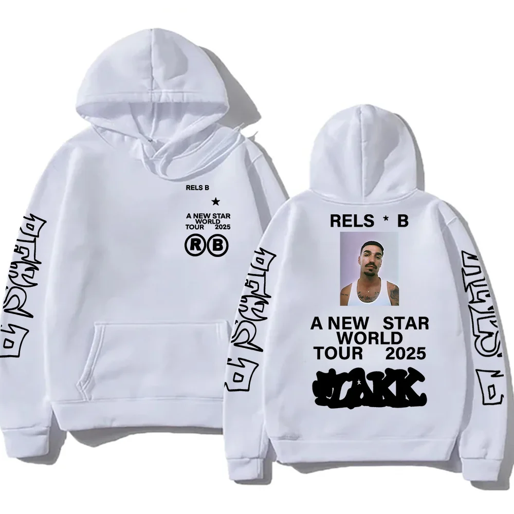 Rels B A New Starworld Tour 2025 Hoodies Funko Pop Men Women Sweatshirt New Trend Aesthetic Clothing Fall High Street Pullovers 2