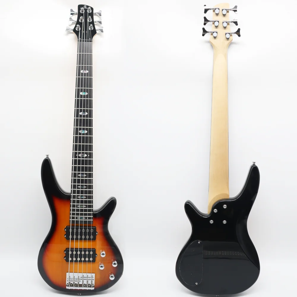 エレクトリックベースギター、6弦、24フレット、ハムバッカー