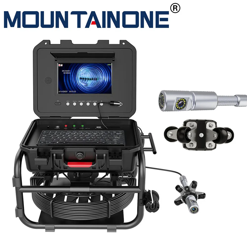 Tête De Caméra D'inspection Pour Endoscope De Plomberie - Diamètre 23 Mm, IP68, 12 LEDs - Pour Tuyaux >25 Mm