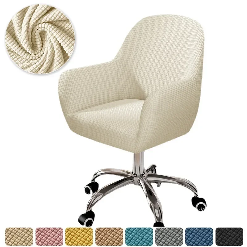 Coprisedie Elasticizzati 2 O 4 Pezzi - Universali Per Sedia Ufficio Con Braccioli, Lavabili - Foto 5