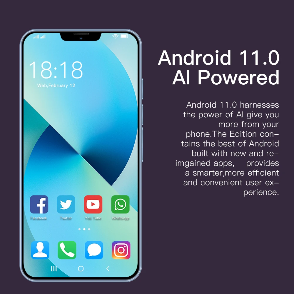 cell phones and 5g Smartphone I13 Pro 12GB 512GB 6.7 Inch 6800mAh 4G 5G Qualcomm 888 Smart Cell Mobile Hand Phone Cellular Telefon Global Version cell phone with 5g network