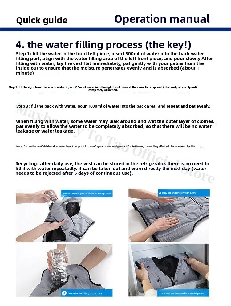 COMXZ Ice Cooling Vest Men Water Pack Construction Outdoor High Temperature Summer Breathable Work Jacket Liquid Cooling System