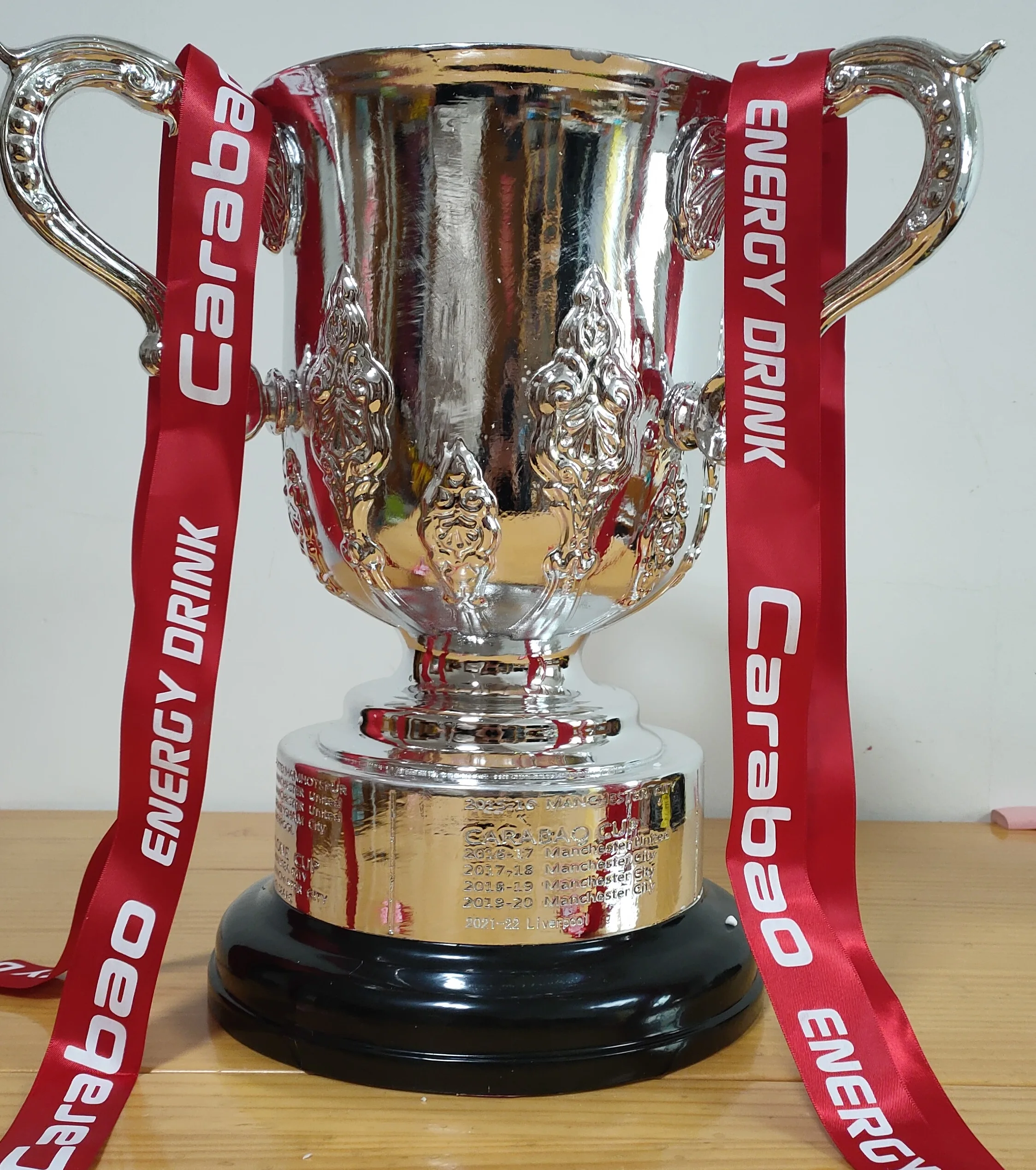 EFL Cup Carabao Cup Winners 1:1 Real Size Football Champion Trophy Fan Souvenirs