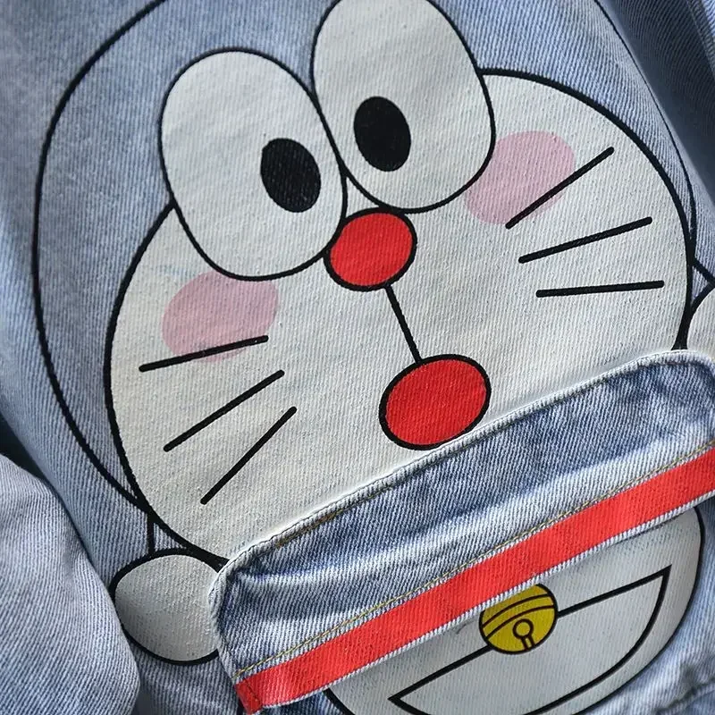 Kids denim jacket Doraemon boy spring autumn 3 to 7 years old baby cartoon fashion jacket