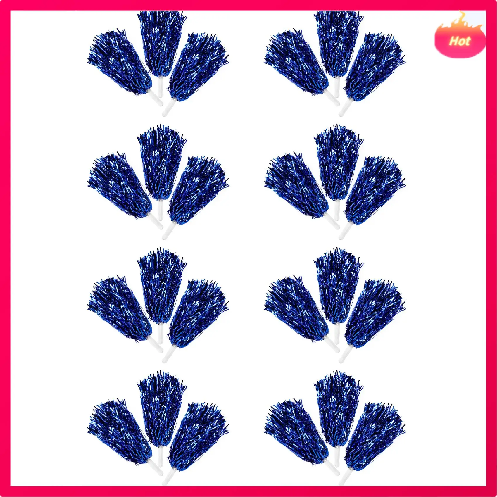 ��Ƽ 24Pcs ġ�� ���� Pom Poms �ݼ� ȣ�� ġ��� Pom Poms ���������� �ö�ƽ ������ ���� ��� ġ�� ���� ��Ƽ