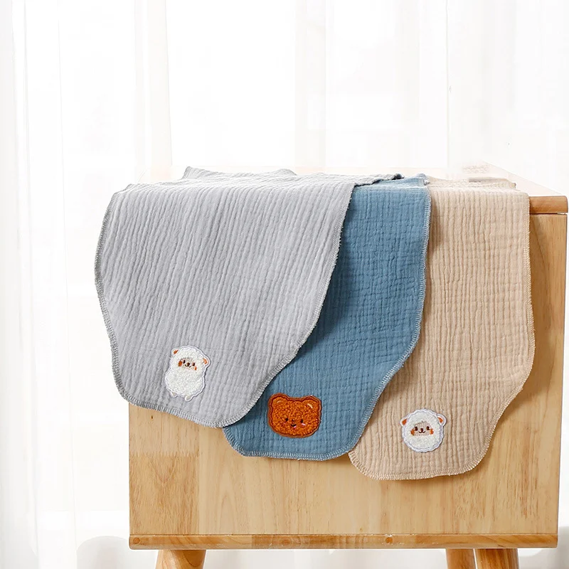 

Baby Bibs Newborn Cartoon Double Layer Gauze Pad Back Towel Children Sweat Towel Soft Muslin Cotton Stuff Sweat-absorbent Towel