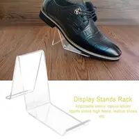 Transparent Acrylic Shoe Display Stand Shoe Store Display Stands Sandal Display Durable Fit For Shopping Malls Home Shoe Storage 2