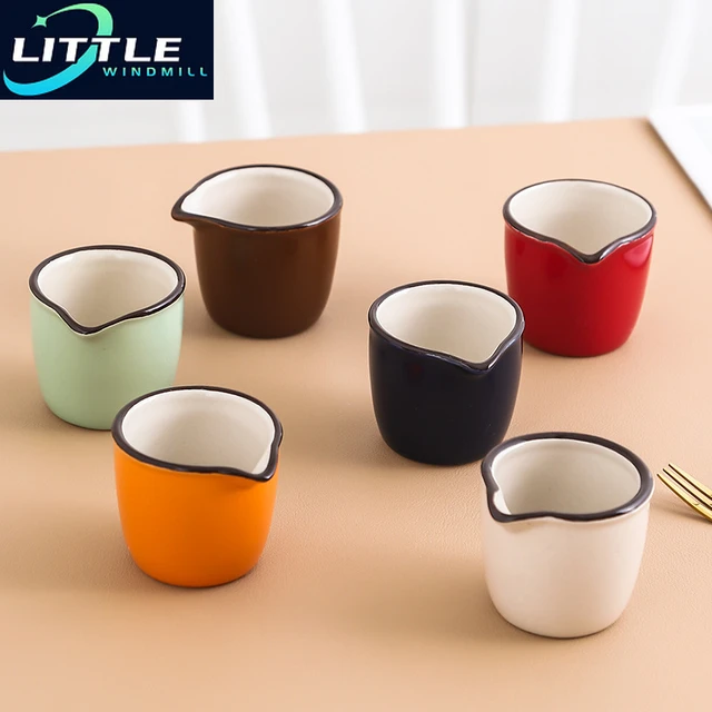 1pcs 40ml Ceramics Mini Milk Jug Espresso Coffee Maker Afternoon Tea Milk  Pitcher Cup Sauce Container Kitchen Tableware - AliExpress