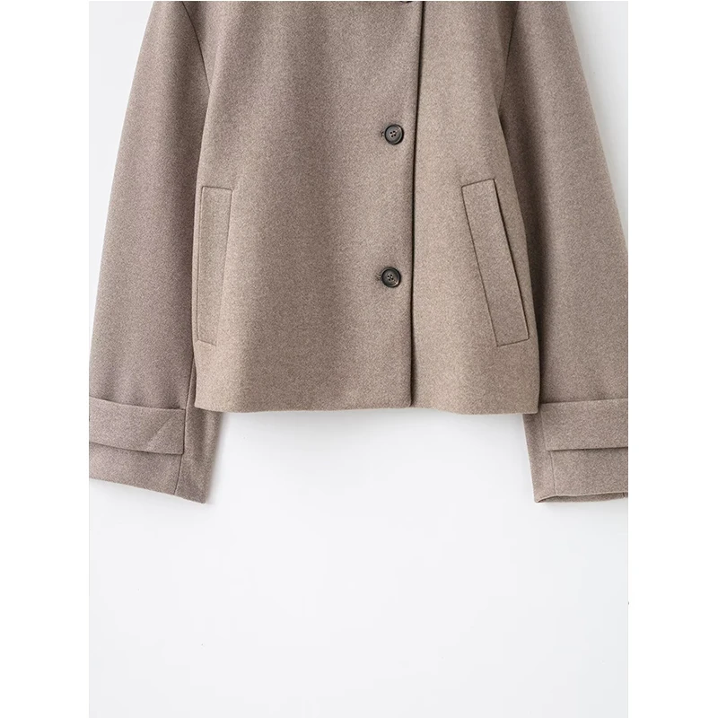 Women's Jacket Autumn Winter 2025 New Fashion Stand Collar Jackets For Women Coat Casual Long Sleeve Street New Outerwear