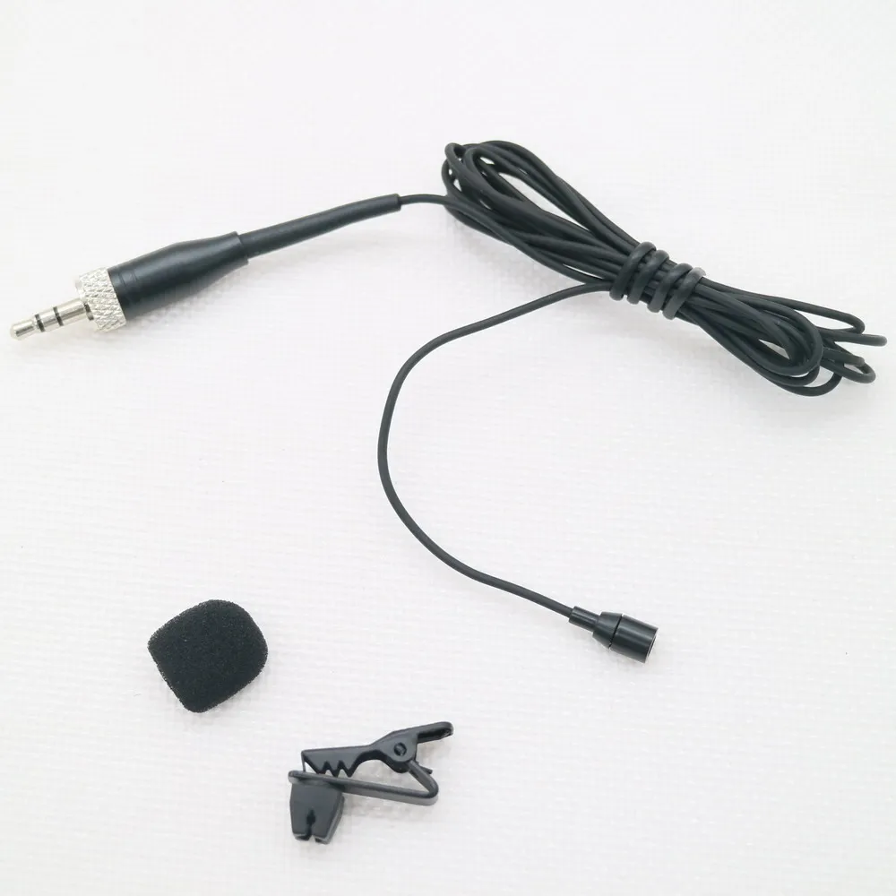 

AVX2 Tie Clip Hidden Lavalier Microphone For Sennheiser ew100 G2 G3 G4 G5 Wireless BeltPack 3.5mm Lock Black Lapel Mic