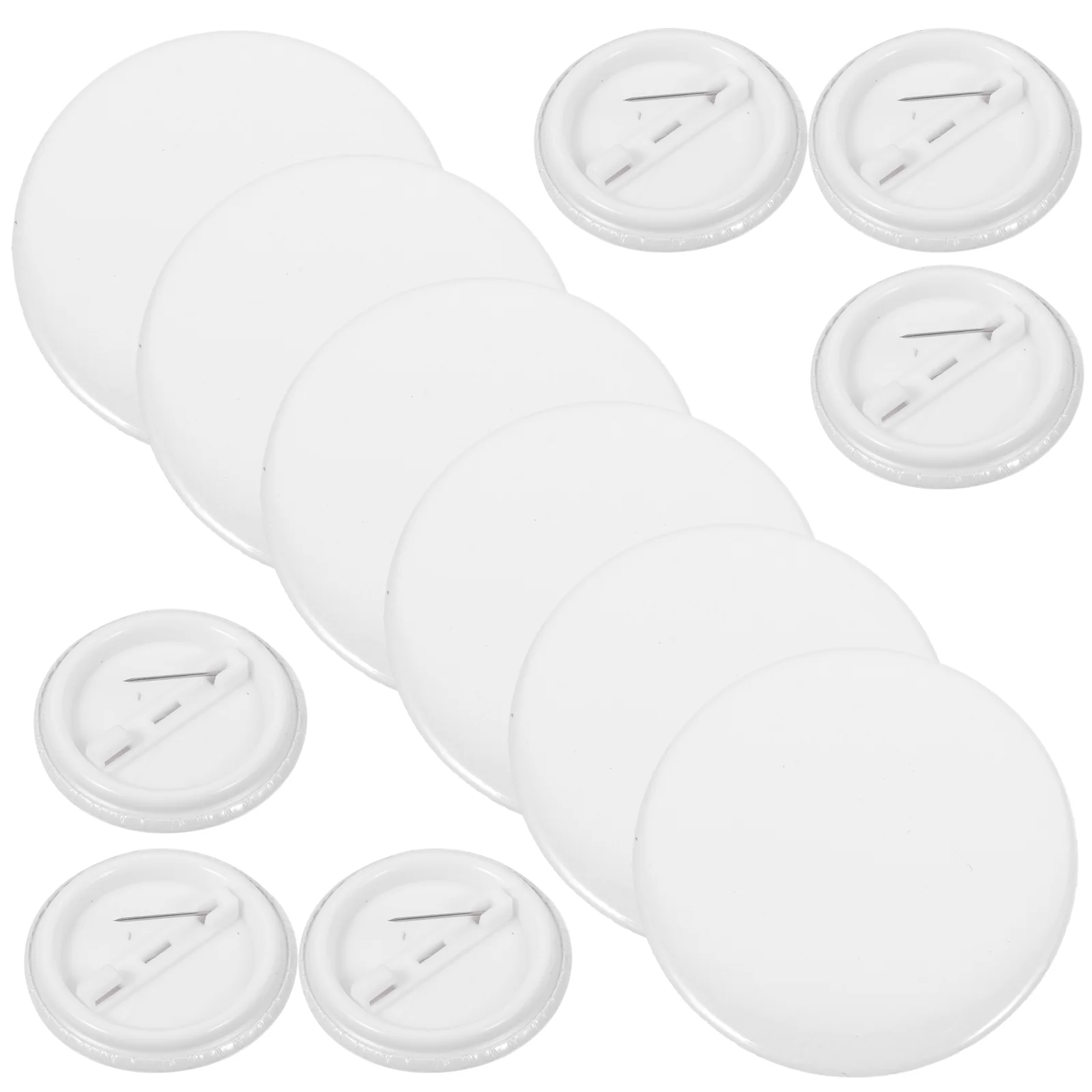 20 Pcs Blank Badge Diy Handicraft Badges With Pin Drawing Brooch Tinplate Material Kids Supplies Student Projects Fashion