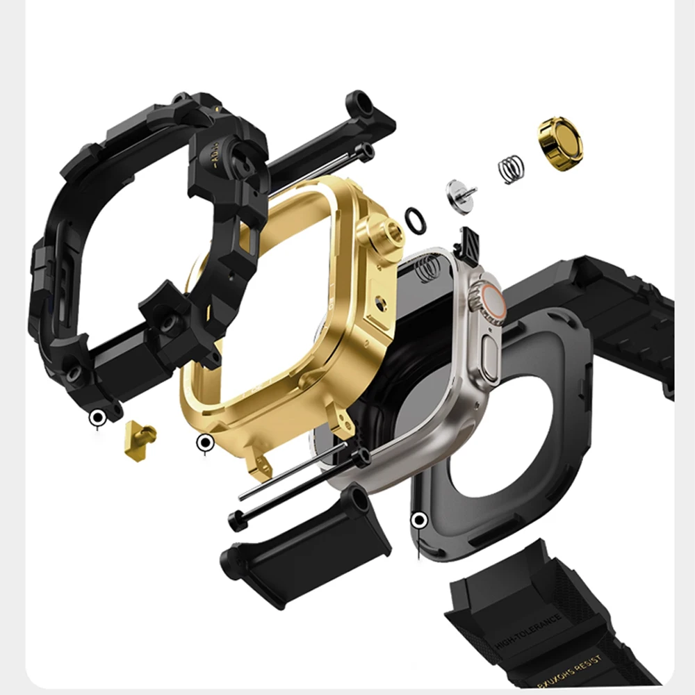 Rugged Shockproof Apple Watch Protective Bumper Cover