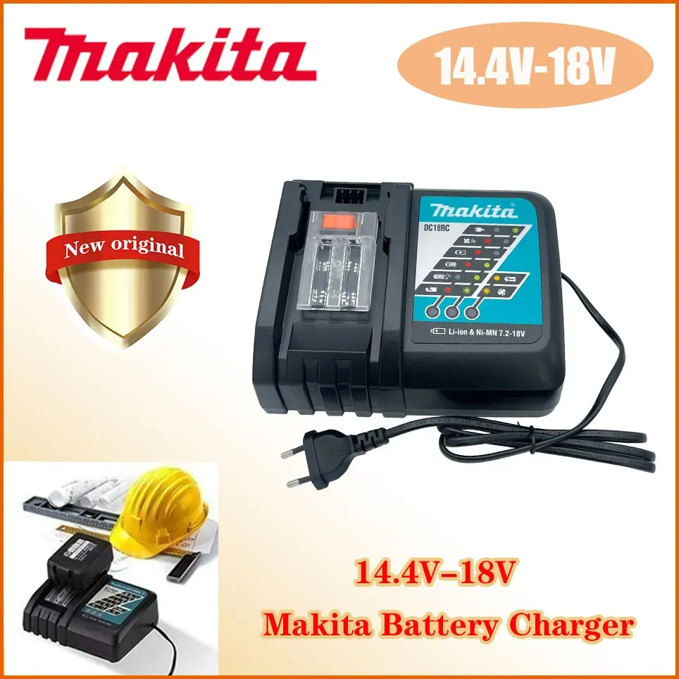 

Makita Original DC18RC Battery Charger Makita 3A 6A 14.4V 18V Bl1830 Bl1430 BL1860 BL1890 Tool Power Charger Usb 18VRC