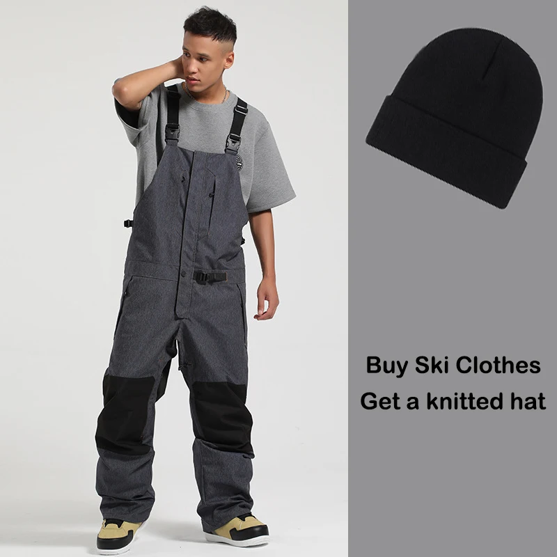 

Ski Suits 2025 Ski Pants Women New One Piece Waterproof Men Snow Pants Breathable New Winter Warm Loose Snowboard Wear Jumpsuit