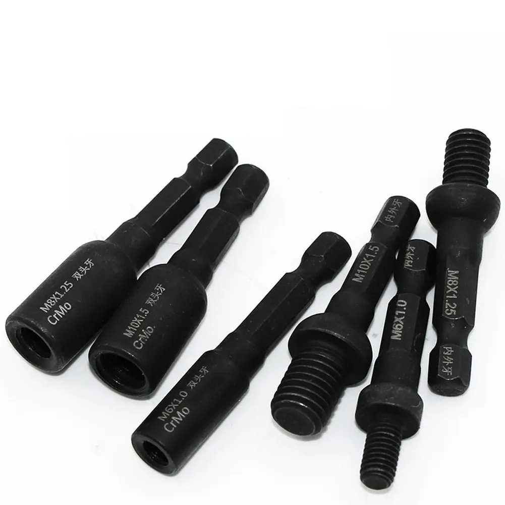M6 M8 M10 Cr-Mo selbstschneidendes Steckschlüssel-Adapter-Set zum Einsetzen von Muttern oder Aufhänger, Bolzen, Bohrmaschine, Werkzeug, Steckschlüssel, Schraube, Gewinde, Steckdosen – Detail 1