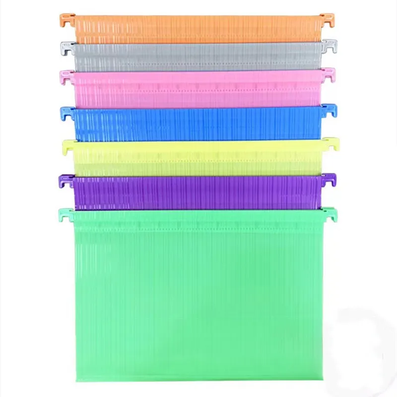 10pcs FC Hanging Folder PP Waterproof Extra Capacity File Organization Reinforced Hanging File Folder Home Office School Supply
