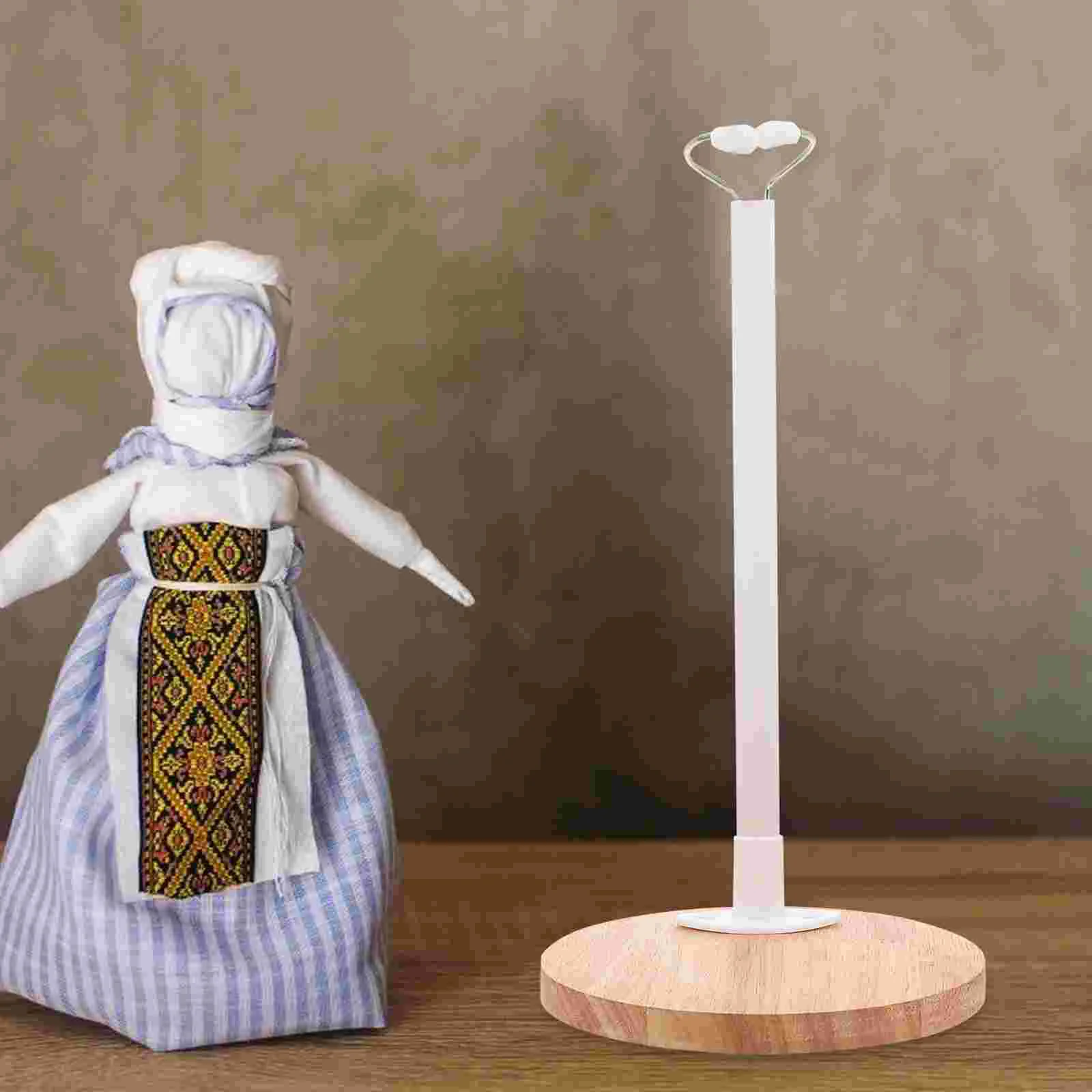 

Wooden Doll Rack Durable Doll Displaying Rack Lovely Doll-stand Holder