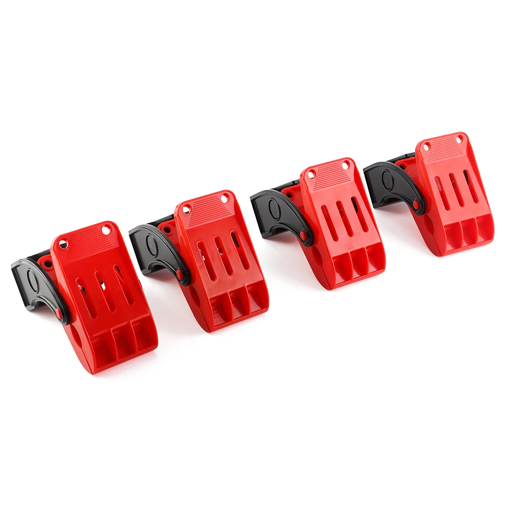 SPTA 4Pcs Car Cleaning Floor Mat Pad Cleaning Hooks Carpet Wash Clamp