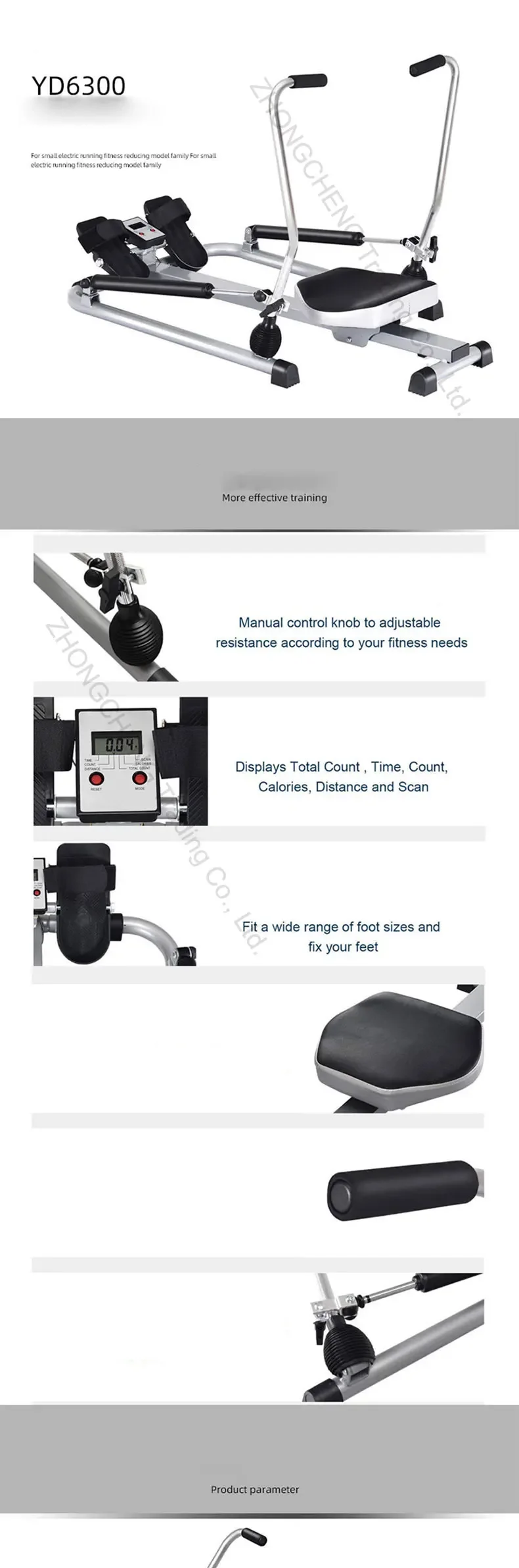 Full Full New Full New Hydraulic Resistance Rowing Machine Household Fitness Hyd