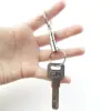10PCS Quick Release Keychain Detachable Pull Apart Key Rings Heavy Duty Dual Split Snap Lock Holder Silver Double Spring Key Acc 5