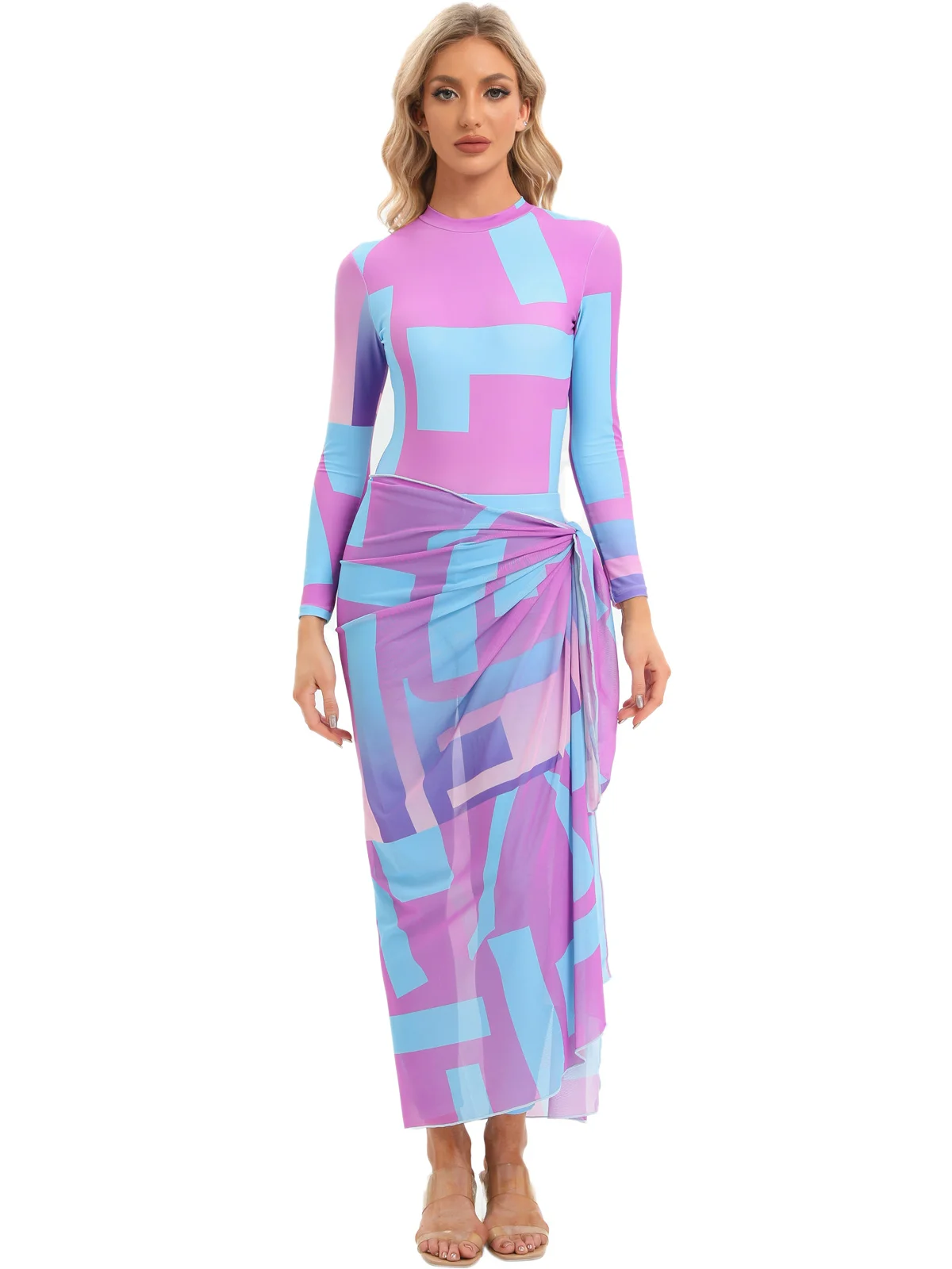 Maillot De Bain 3 Pièces Pour Femme Musulmane, Hijab, Burkini