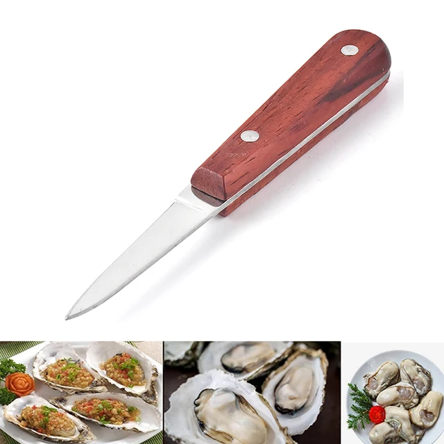 Couteau à huîtres en acier inoxydable, outil de fruits de mer de cuisine,  coquille de pétoncle, coupe-écaillage, ouvre-fruits de mer, nouveau, 1 pièce