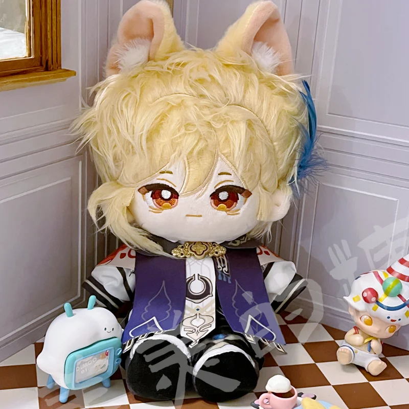 

In Stock 20CM Game Anime Genshin Impact Cosplay Kaveh Soft Adorable Doll and Clothing Cute Ear Plush Christmas Gift