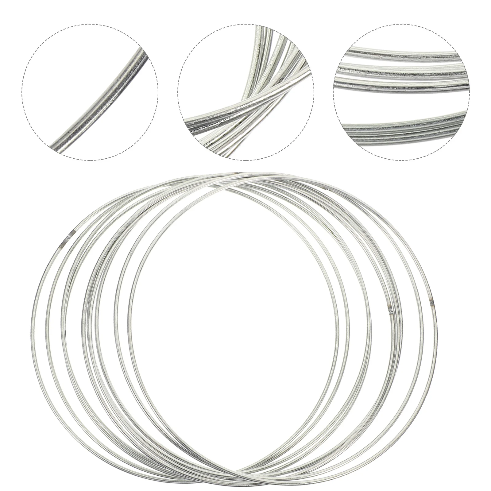 30 Pcs Metal Ring Dream Catcher Supplies Craft Making Materials Wreath Rings Wind Chimes Home Decor Metal Circles 4