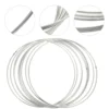 30 Pcs Metal Ring Dream Catcher Supplies Craft Making Materials Wreath Rings Wind Chimes Home Decor Metal Circles 4