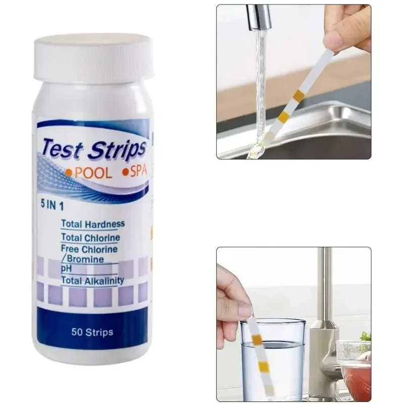 Drinking Water Test Kits Strip Home Water Quality Test Swimming Pool Spa Nitrate Nitrite PH Hardness 16 in 1