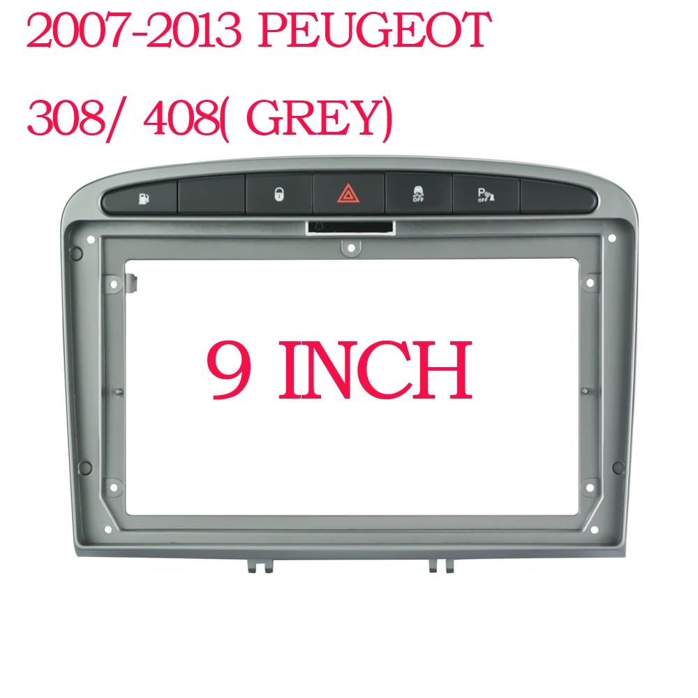 Ǫ 308 408 2008-16    ÷̾, DVD     ,  Ʈ, ̽þ г, 9 ġ, 2/1Din
