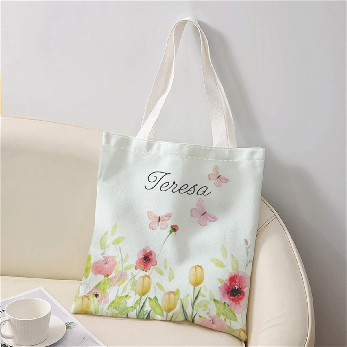 New women's tote bag, customized photo shopping bag, can be customized according to your unique design