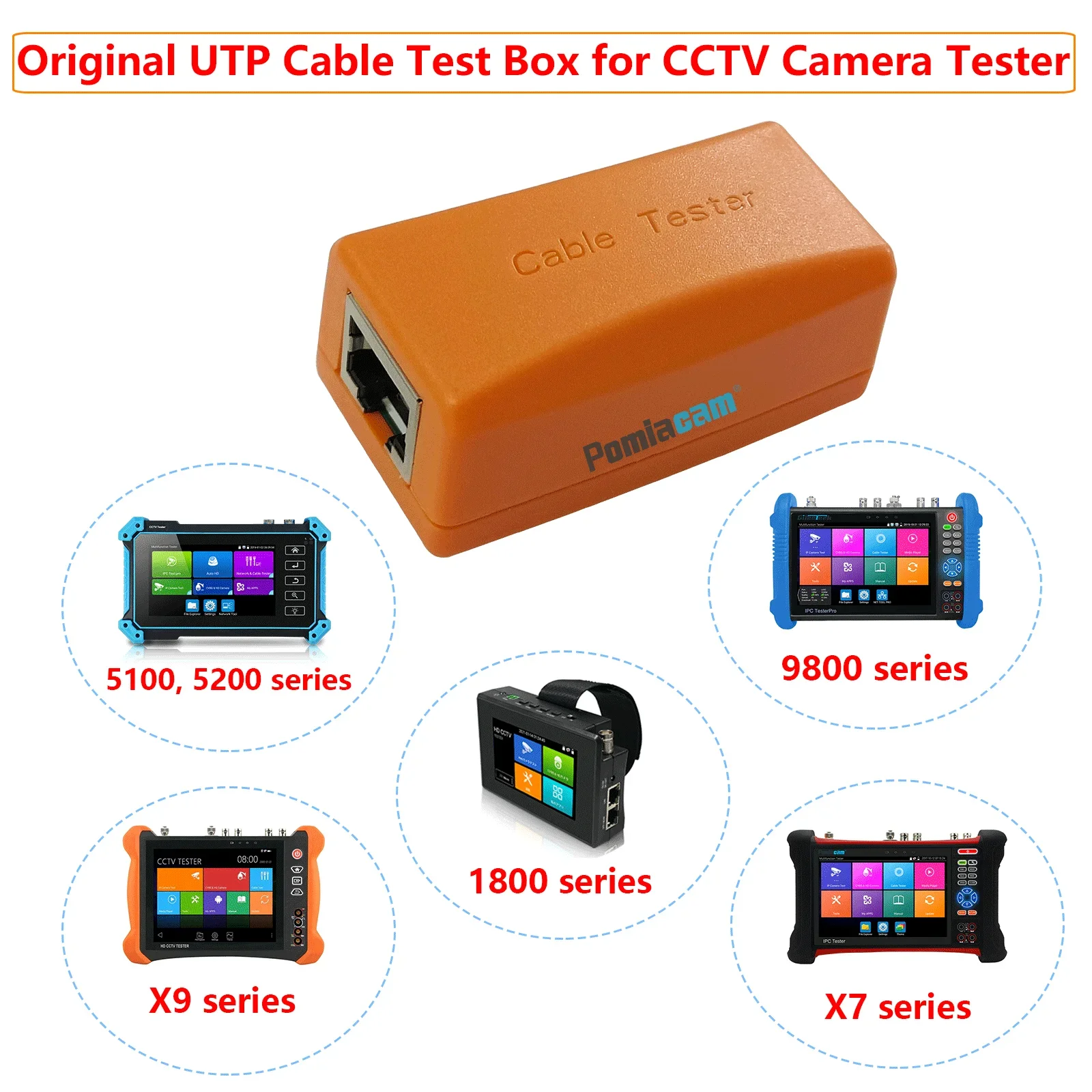 CCTV Camera Tester Network Cable Test Box Original UTP Cable Test Box for CCTV Camera Tester Detect Faulty Point of RJ45 Network Connector