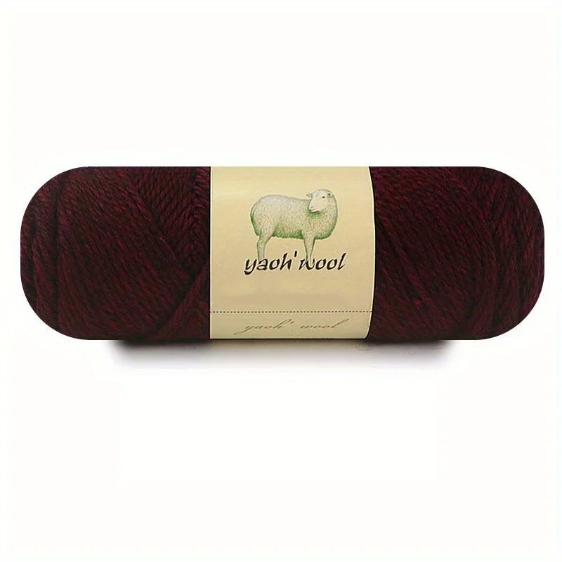 Luxurious Soft Blend Wool & Acrylic Yarn for Hand Knitting and Crochet - 100g Skein
