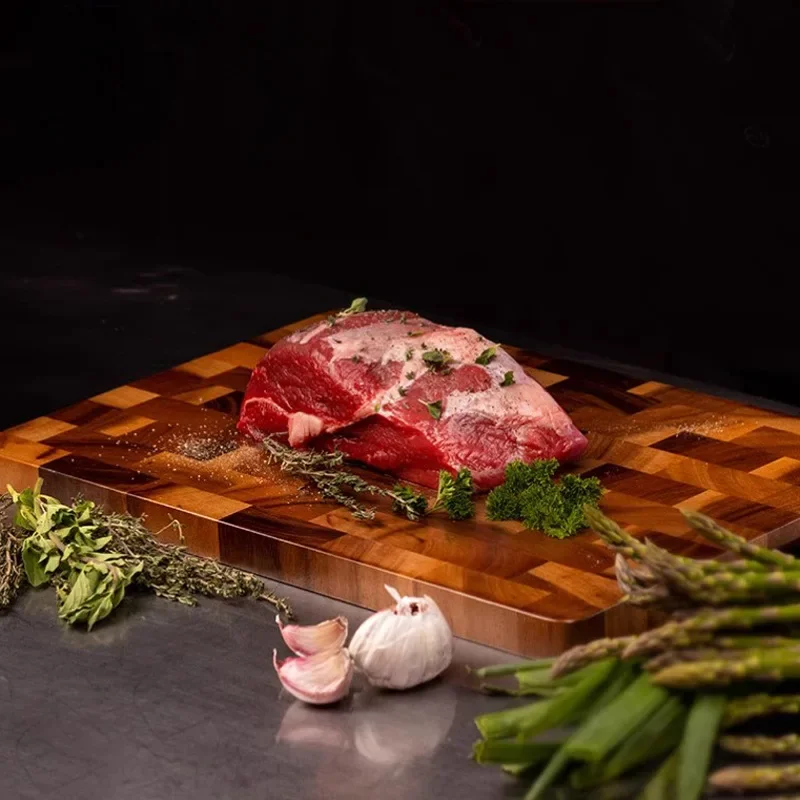 Cutting Board Double-sided Using Acacia Wood Splicing Chopping Board Drain Water And Damp-proof Kitchen Tools cutting board