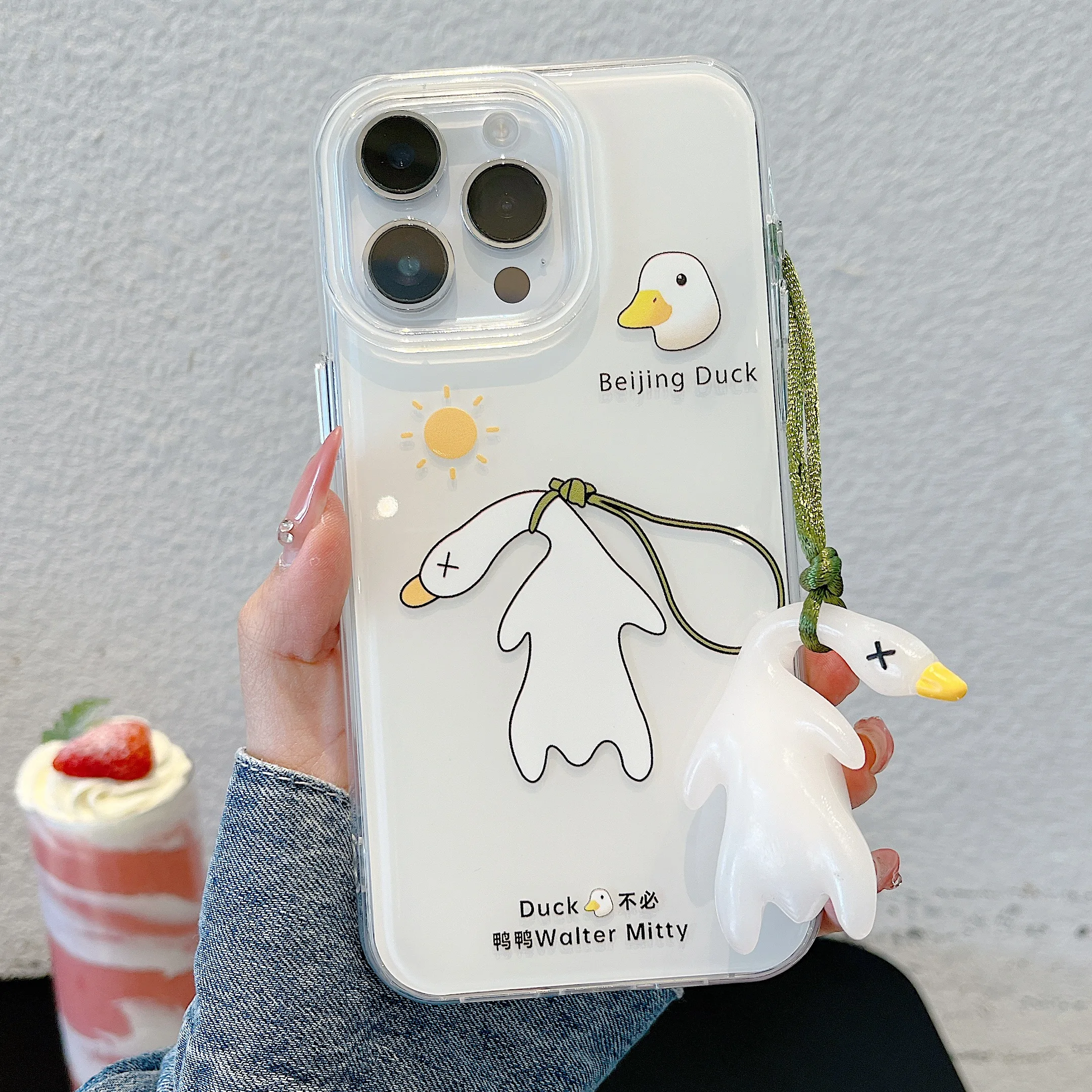 Funny Duck Phone Case For Samsung Galaxy S25 S21 S23 S22