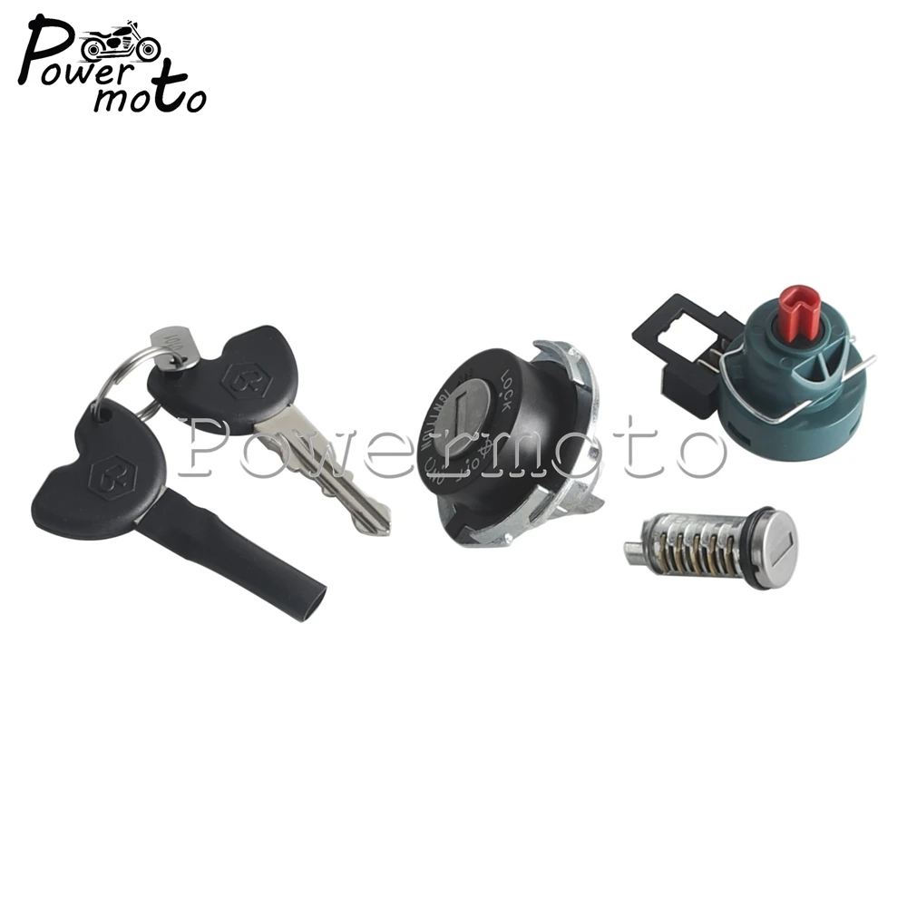 100% 새로운 완전한 점화 스위치 잠금 세트 안정적인 성능 VESPA ET2 ET4 50CC 용 높은 신뢰성 직접 교체