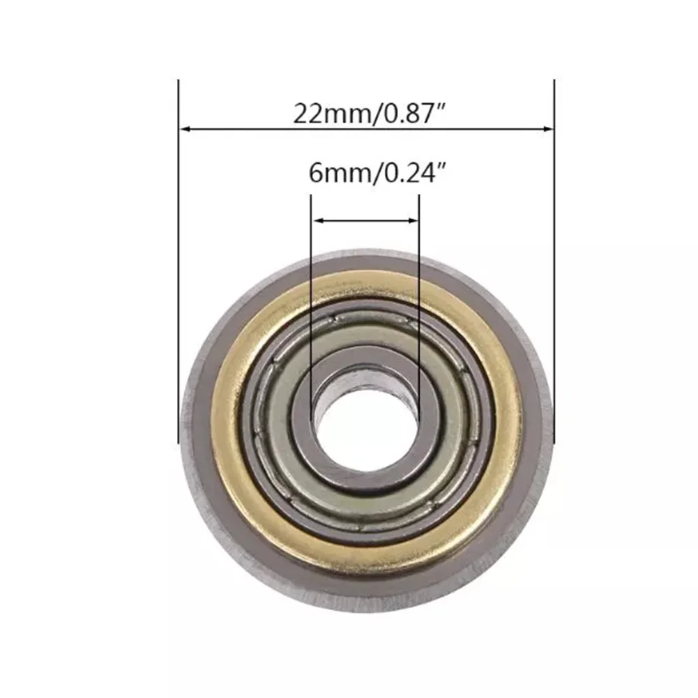 

New Rotary Bearing Wheel Rotary Bearing Wheel Metal Silver For Cutting Machine High Strength High strength Kit