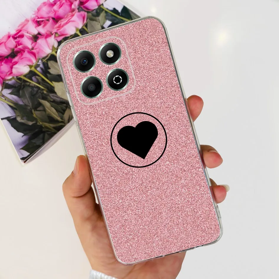 Charming Love Heart Cartoon Soft Silicone TPU Phone Cover -