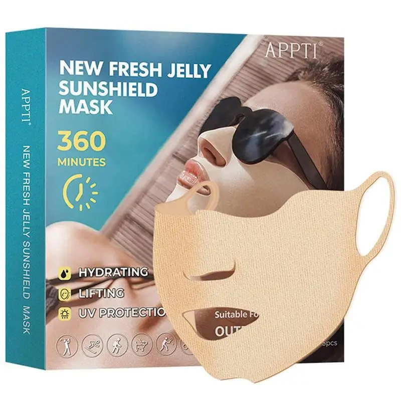 5pcs golf sunscreen patches Sun Protection Patch Facial Cooling UV