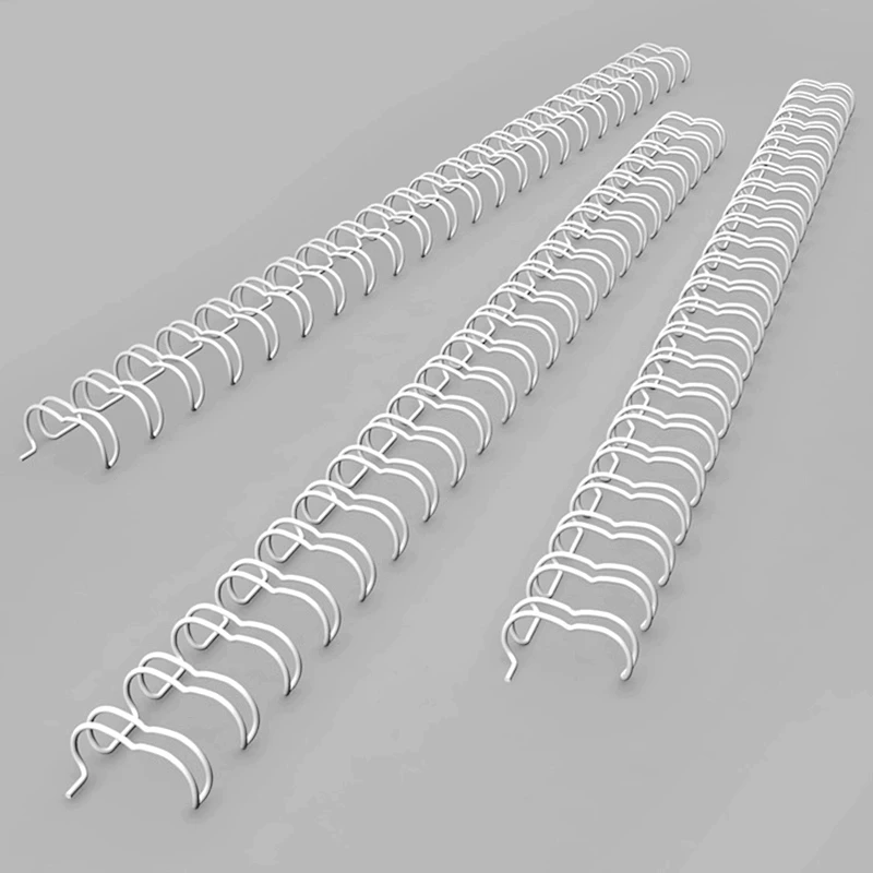 ReadStar White A4 3:1/2:1 Pitch 1/4"-1-3/4"(6.4-44.4mm) Iron OY Coil Double Loop Wire Calendar Binding Comb Wire Rings 8PCS/LOT loose leaf binding coil,metal binder ring,book binding supplies