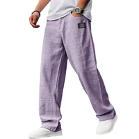 Pantalon de jogging décontracté et respirant pour homme, coupe droite ample, style streetwear, avec badge, collection vintage 2026 4