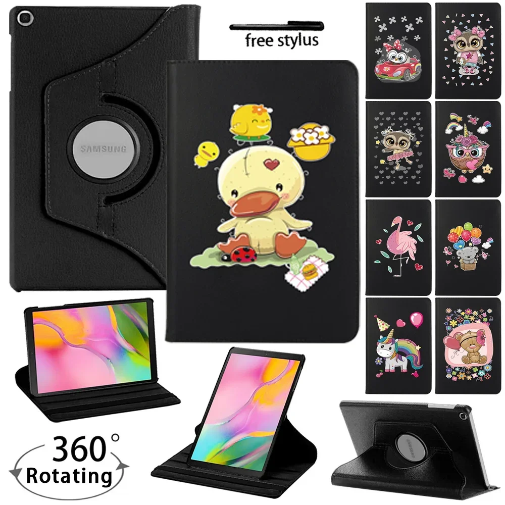 Samsung Galaxy Tab A8 10.5 X200/S6 Lite 10.4 P610/A7 10.4 T500/Tab A 10.1 T510 Tablet Case 360 Rotating Stand Function